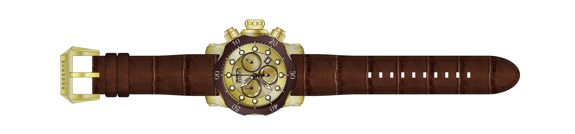 Parts for Invicta Reserve Venom Men Gold Label 35623