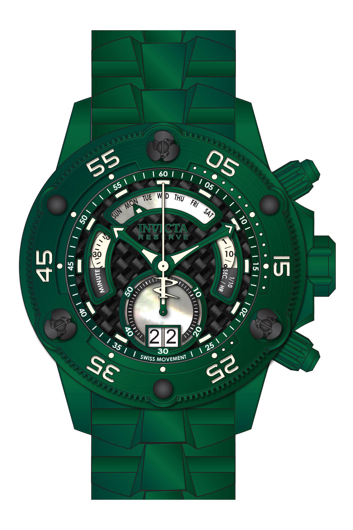 Band for Invicta Reserve Excursion Men 36010