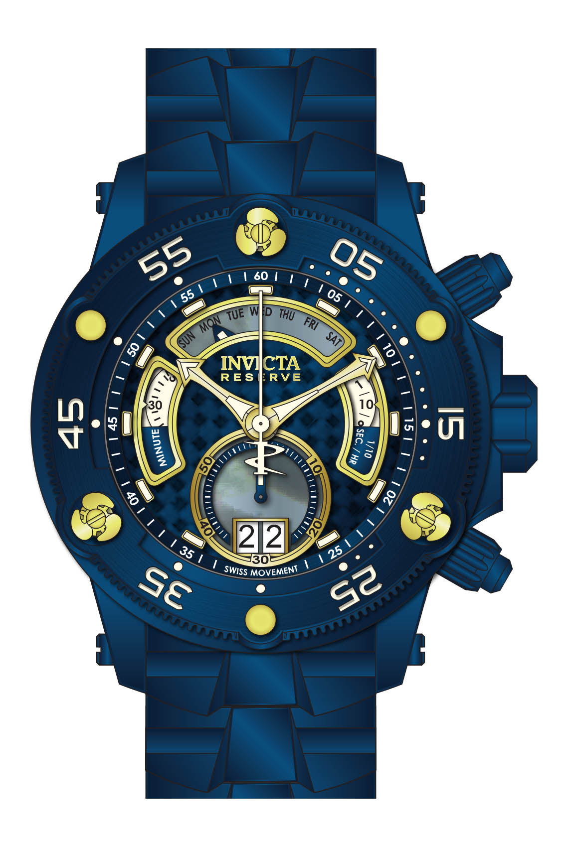 Band for Invicta Reserve Excursion Men 36012