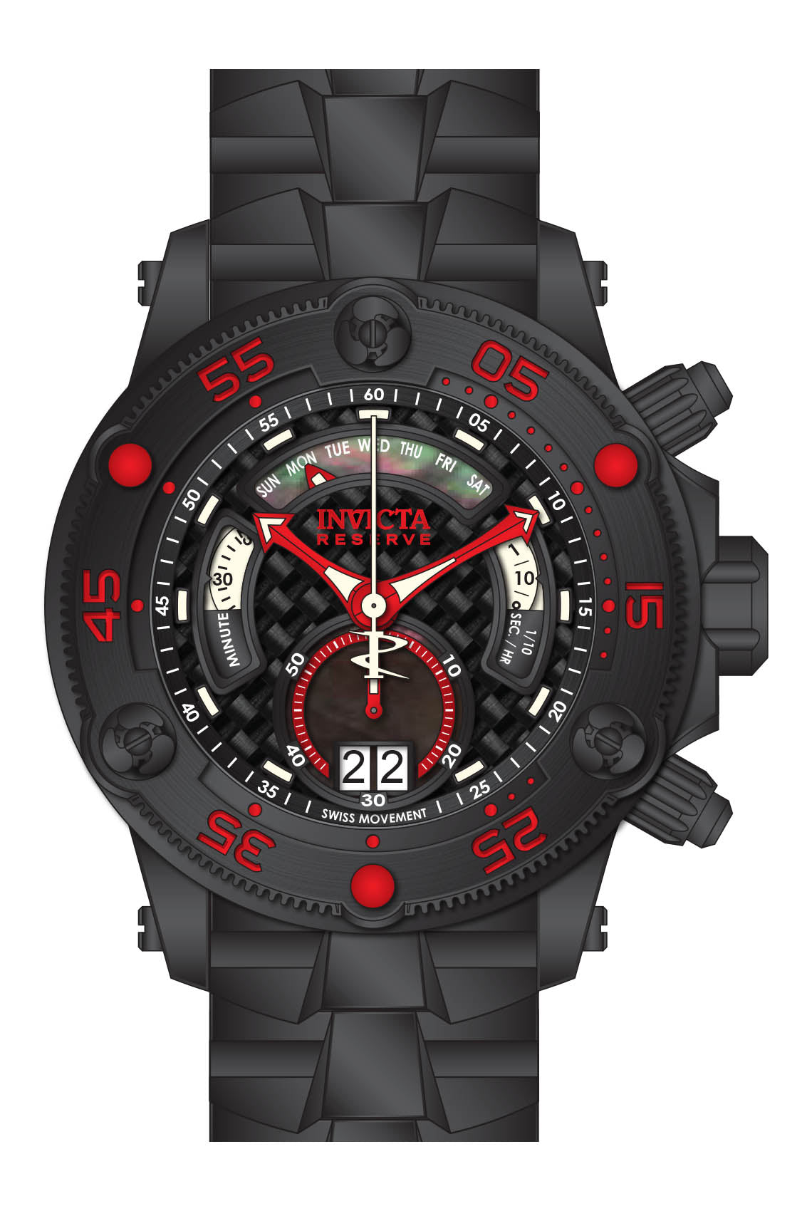 Band for Invicta Reserve Excursion Men 36013