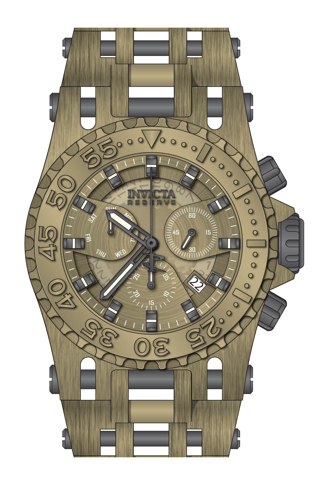 Parts for Invicta Reserve Chaos Men 36574