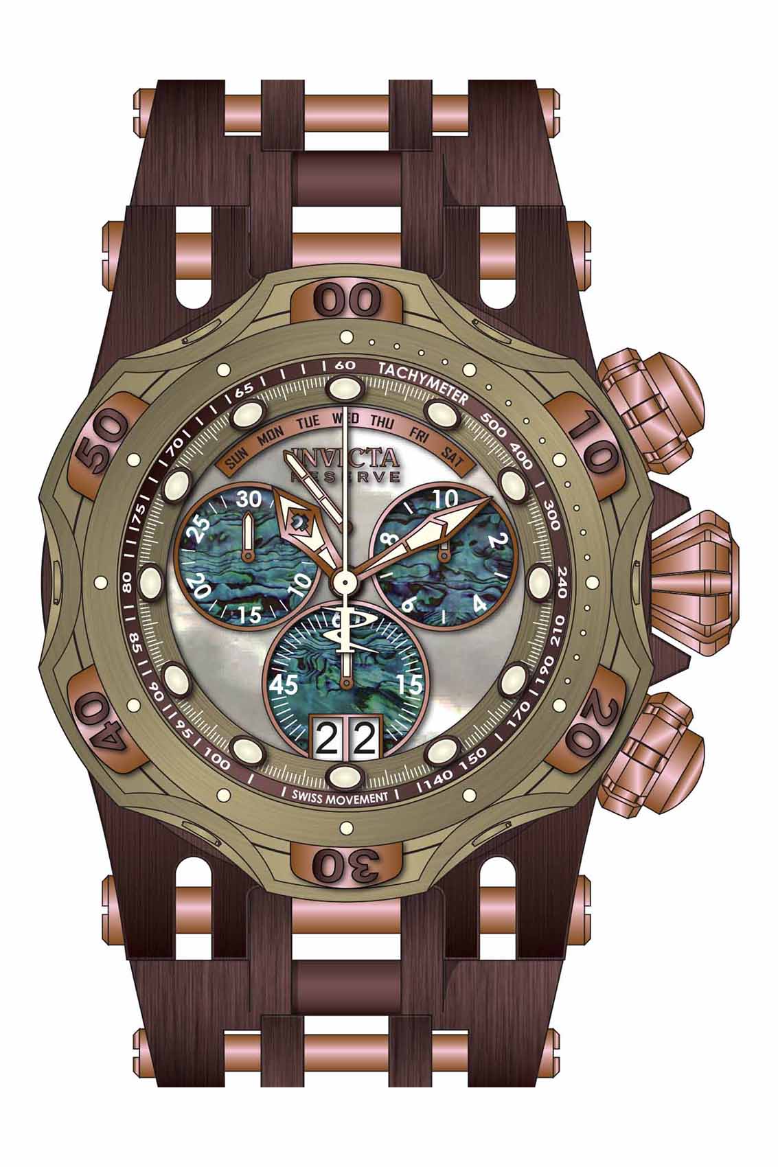 Parts for Invicta Reserve Chaos Men 36293