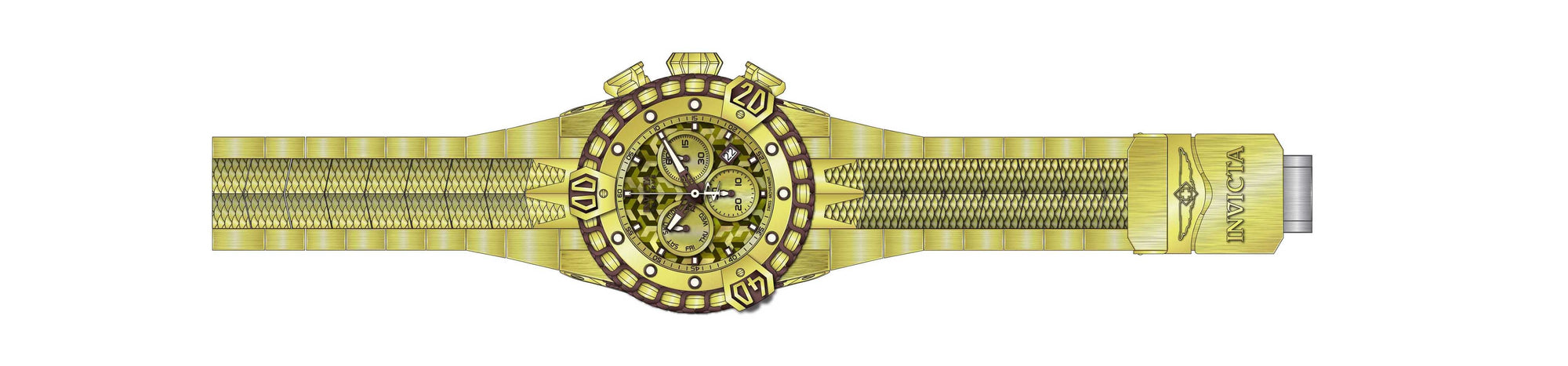 Parts for Invicta Reserve Poseidon Men Gold Label 36596