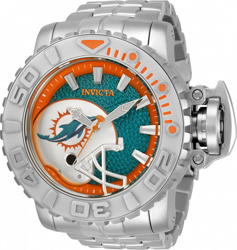 Band for Invicta NFL 33021 Miami Dolphins