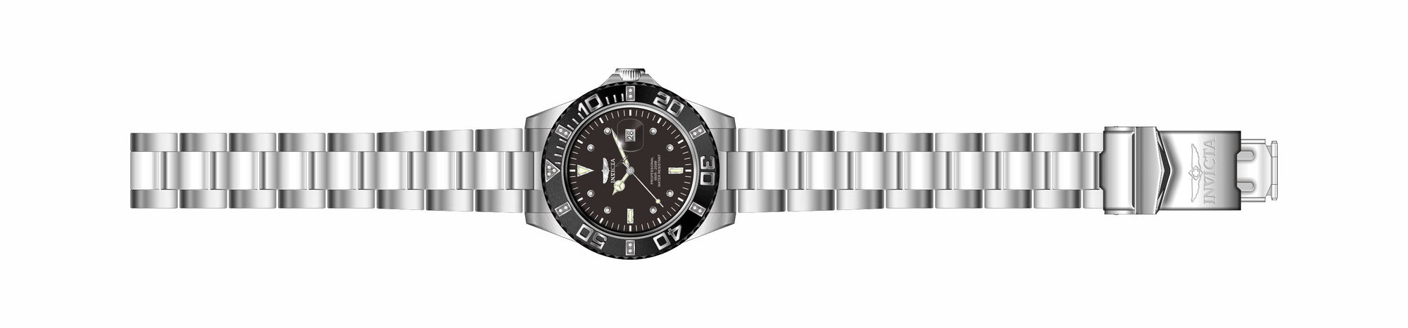 Band for Invicta Pro Diver Zager Exclusive Lady 37019