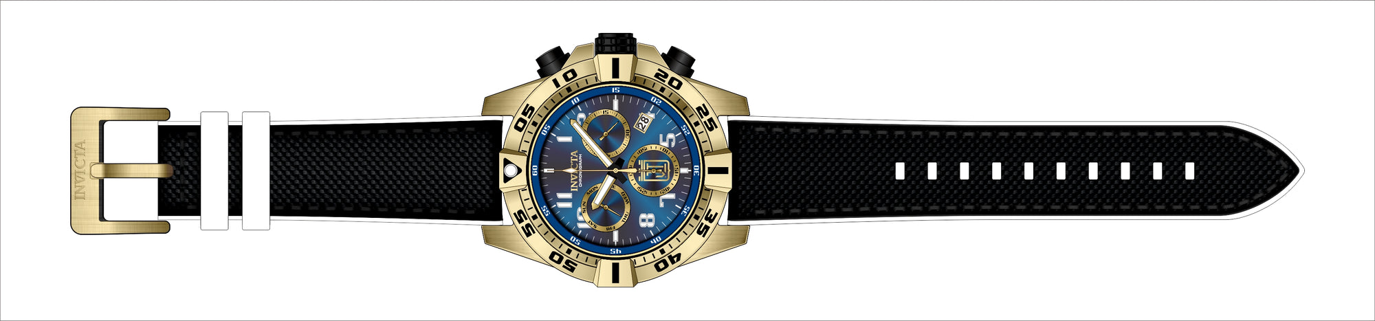Band for Invicta JT Men 37226