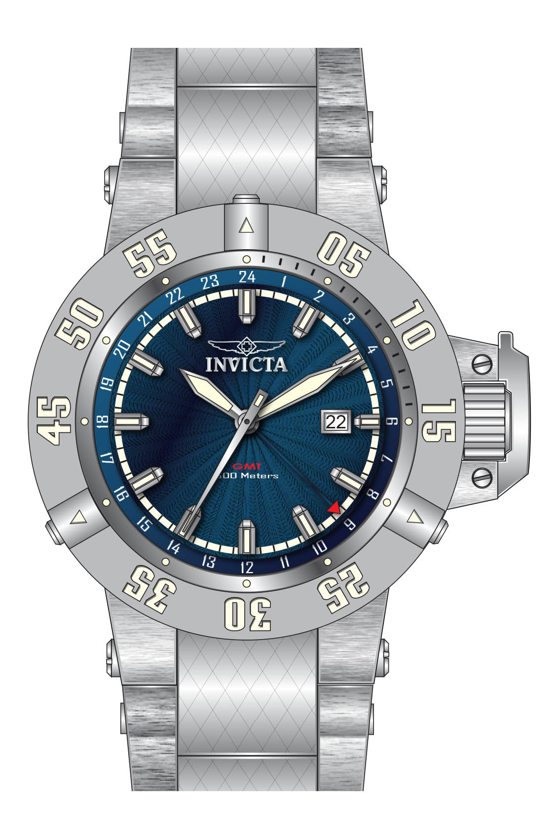 Parts for Invicta Subaqua Zager Exclusive Men 37038