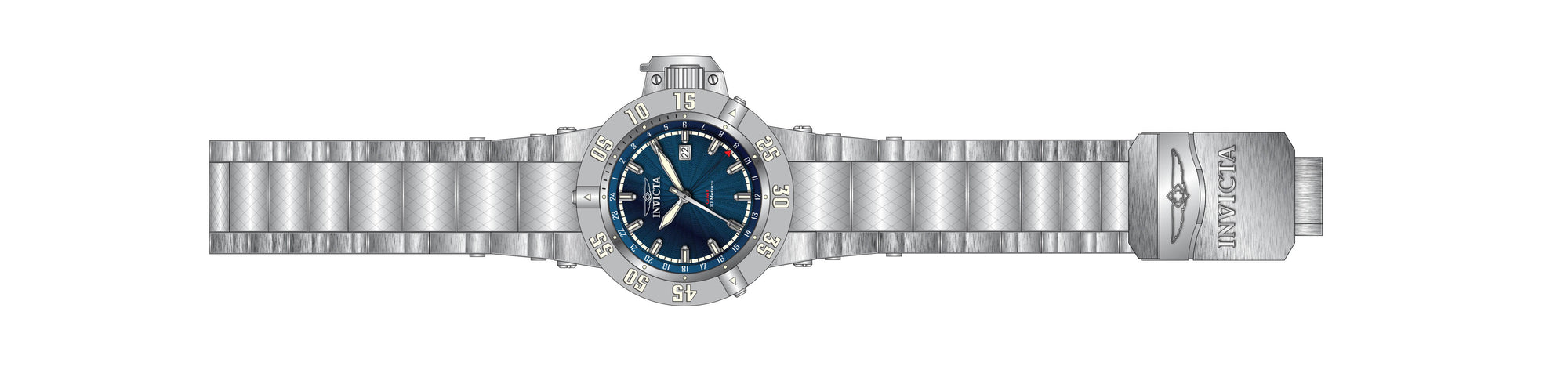 Band for Invicta Subaqua Zager Exclusive Men 37038