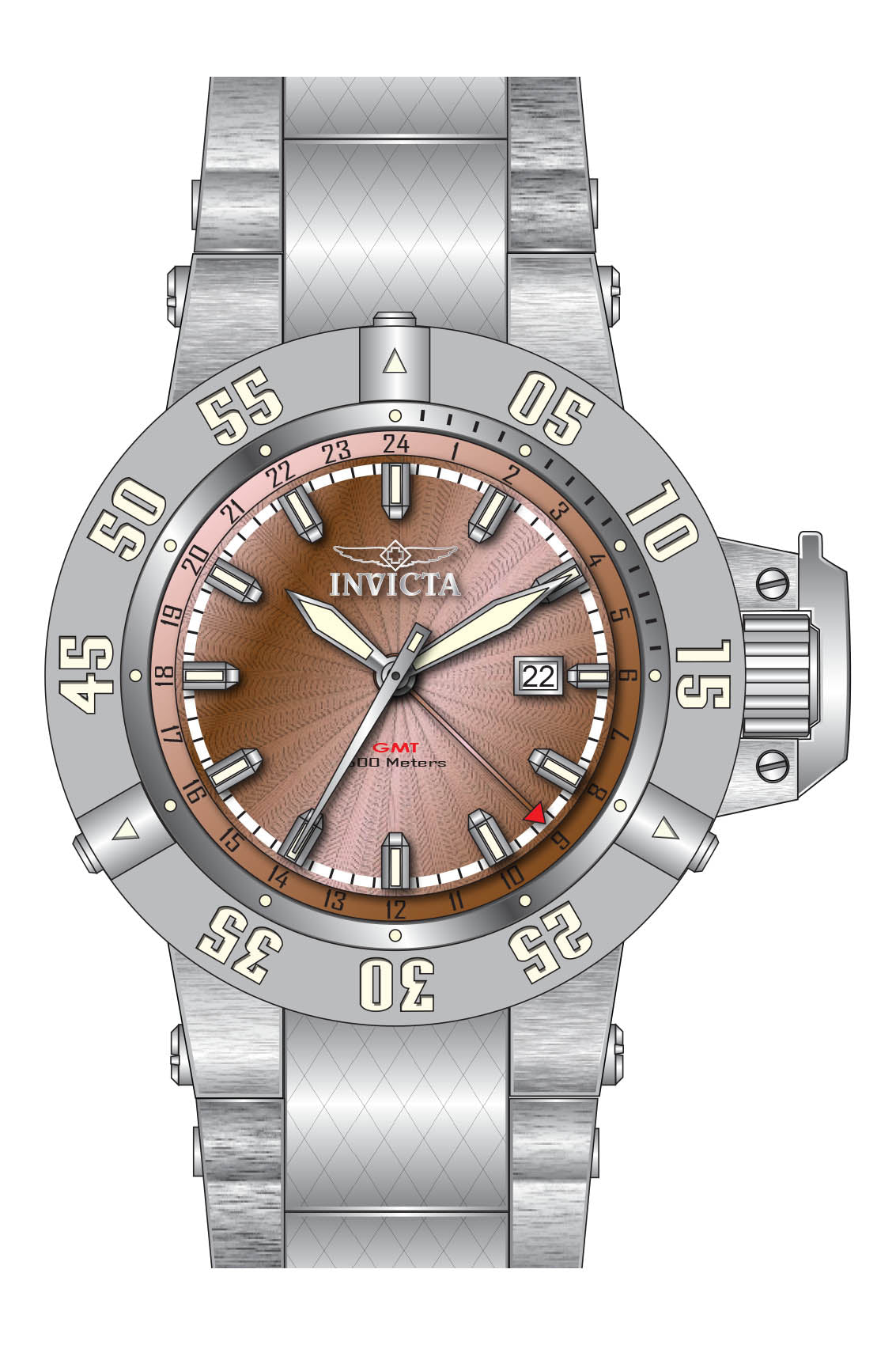 Parts for Invicta Subaqua Zager Exclusive Men 37039