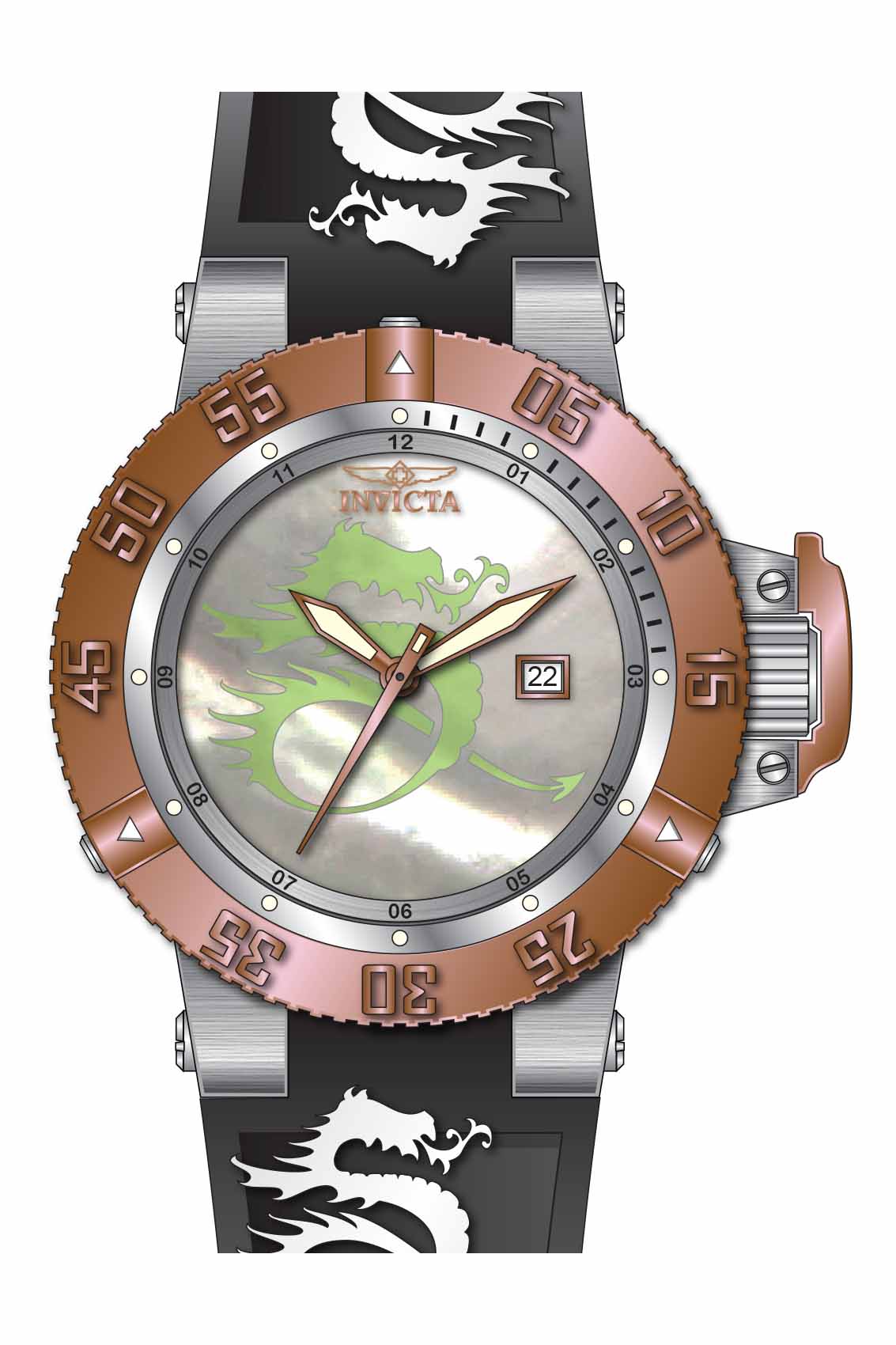 Parts for Invicta Subaqua Zager Exclusive Men 37037