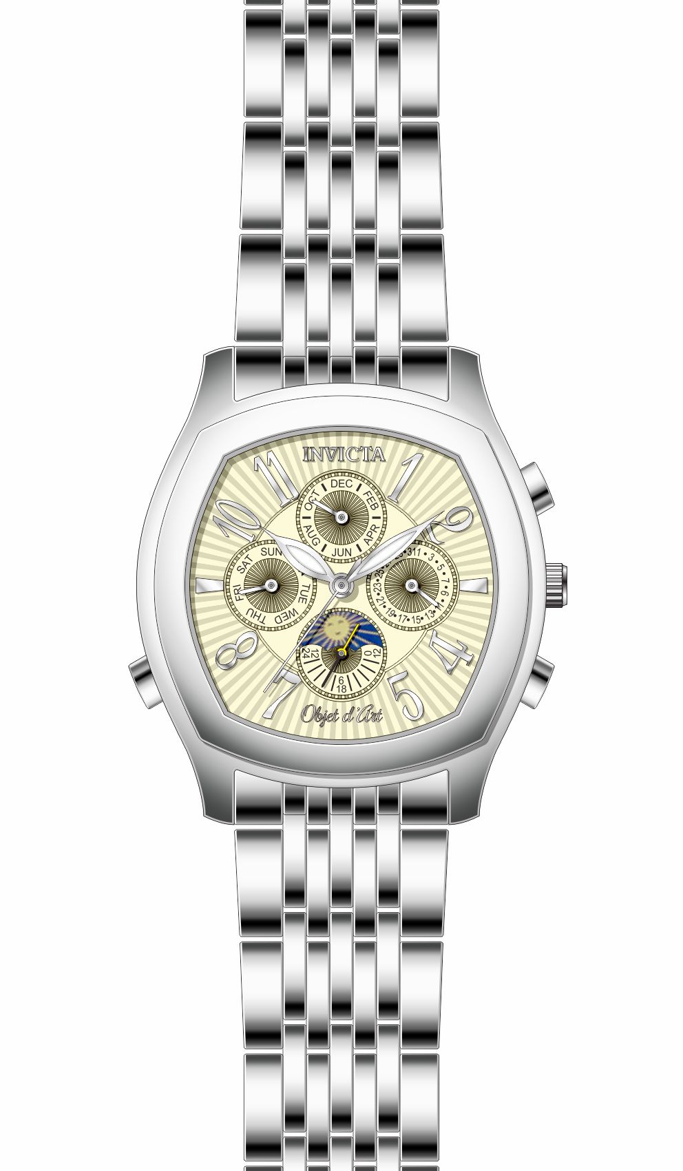 Band for Invicta Objet D Art Men 37656