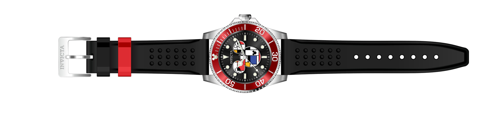 Band for Invicta Disney Limited Edition Mickey Mouse Men 37680