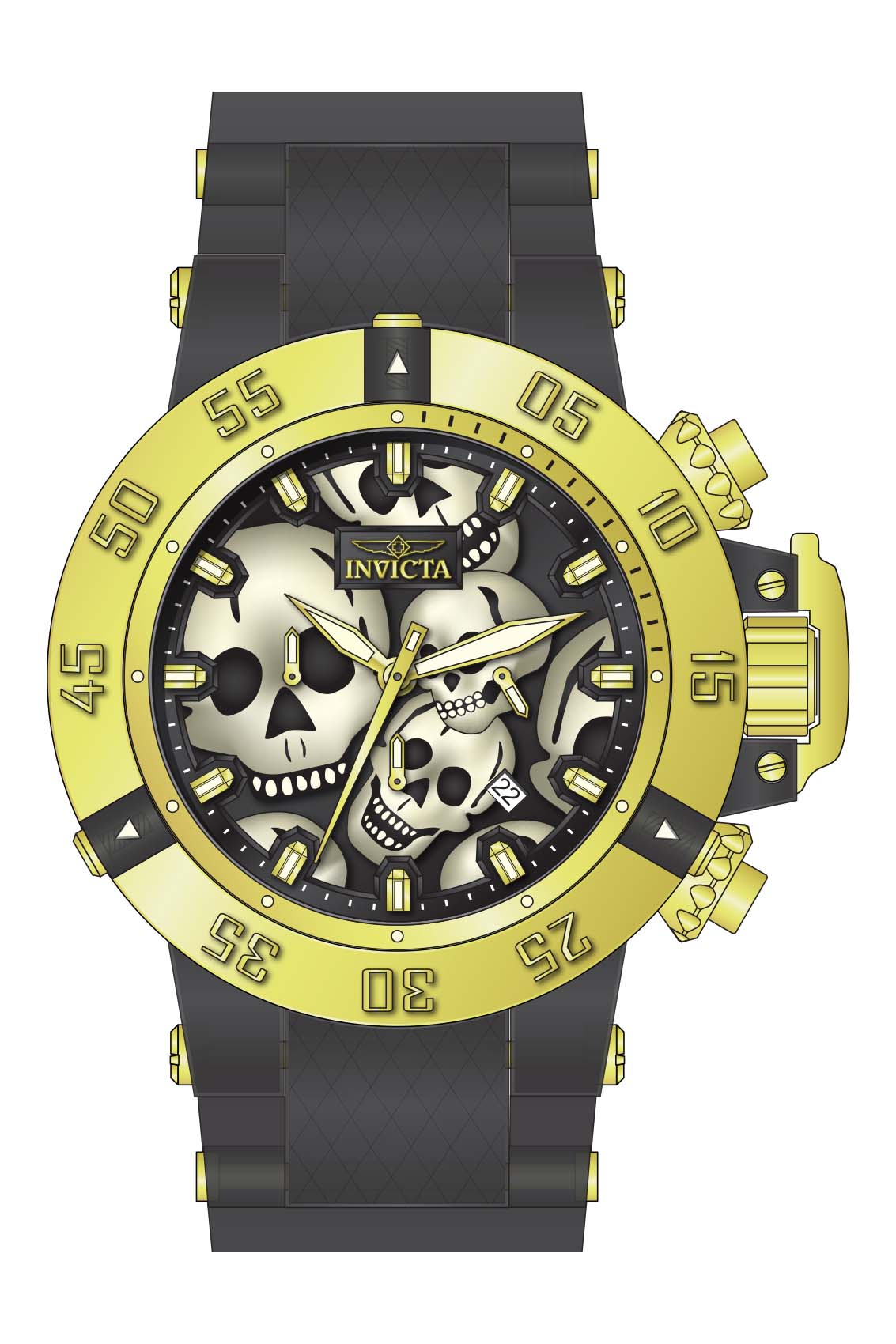 Parts for Invicta Subaqua Zager Exclusive Men 37327