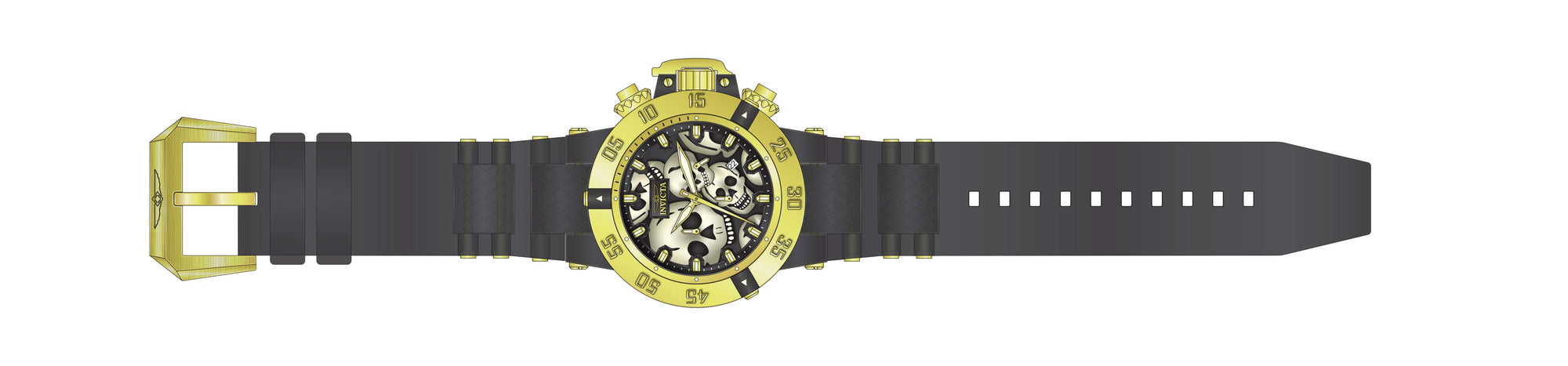 Band for Invicta Subaqua Zager Exclusive Men 37327
