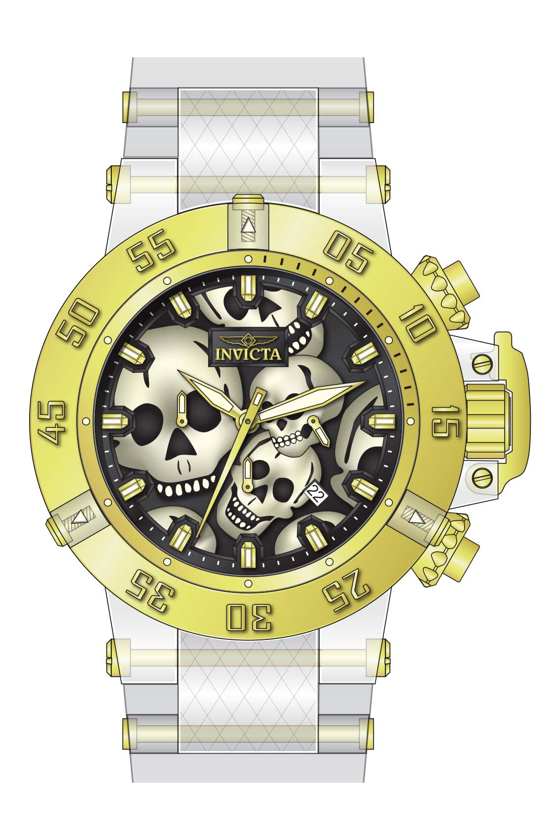 Parts for Invicta Subaqua Zager Exclusive Men 37328