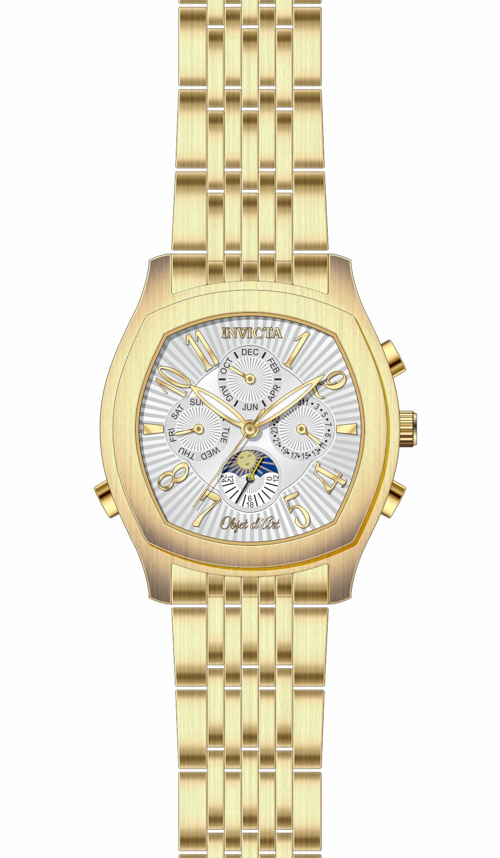 Band for Invicta Objet D Art Men 37883