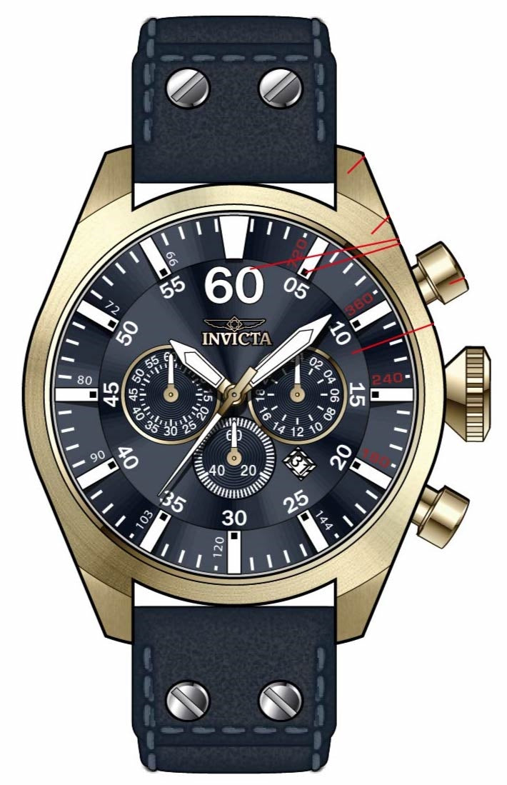 Band for Invicta Aviator Men 39128