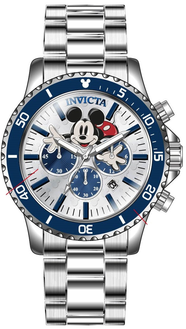 Band for Invicta Disney Limited Edition Mickey Mouse Men 39179