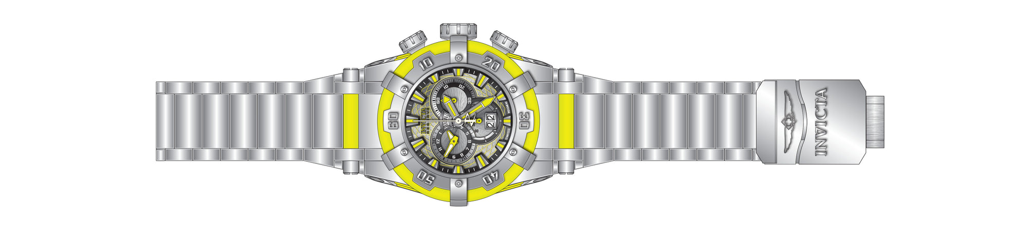 Band for Invicta Reserve Hyperion Men 37331