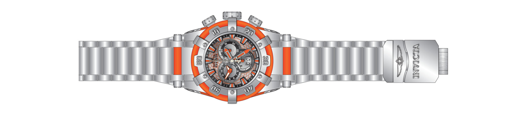 Band for Invicta Reserve Hyperion Men 37333