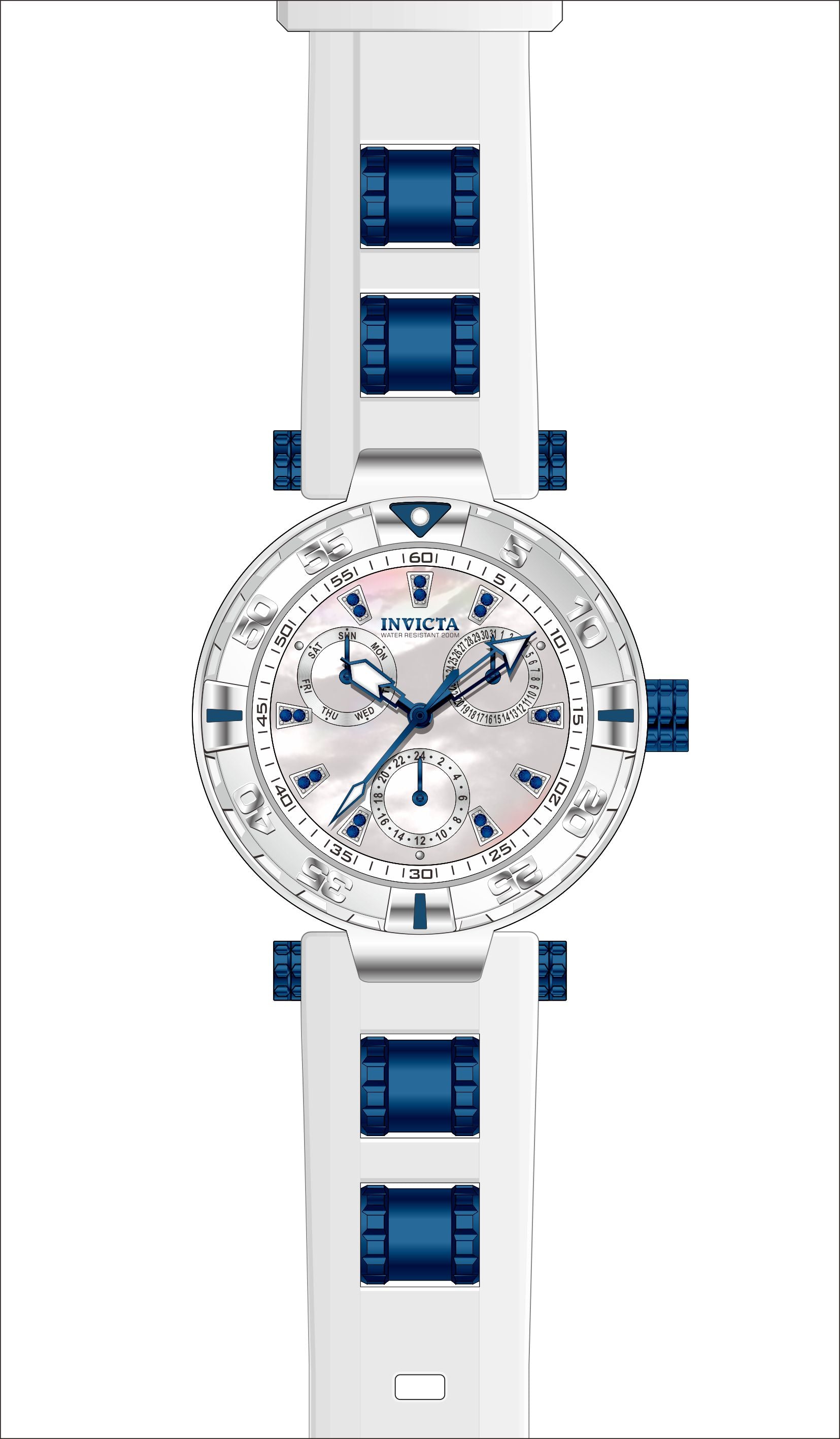 Band for Invicta Subaqua Lady 39236