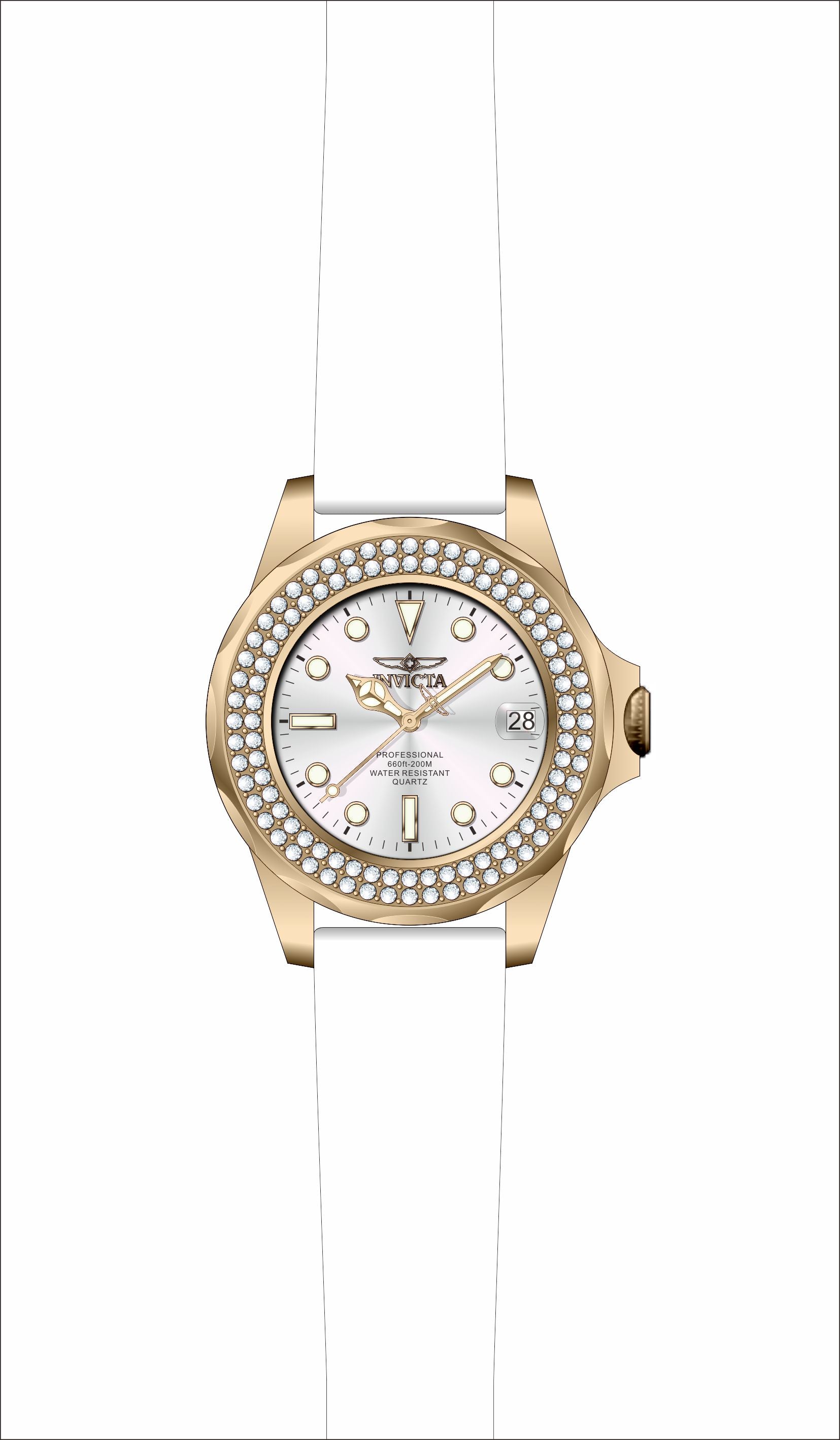 Band for Invicta Pro Diver Lady 39336