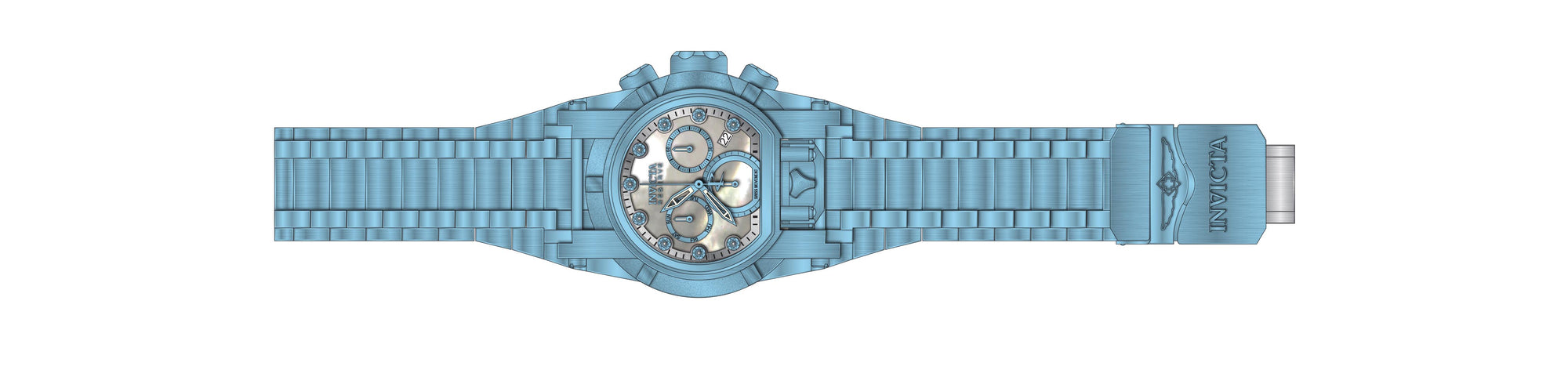 Band for Invicta Reserve Reserve Bolt Zeus Magnum Men 37664