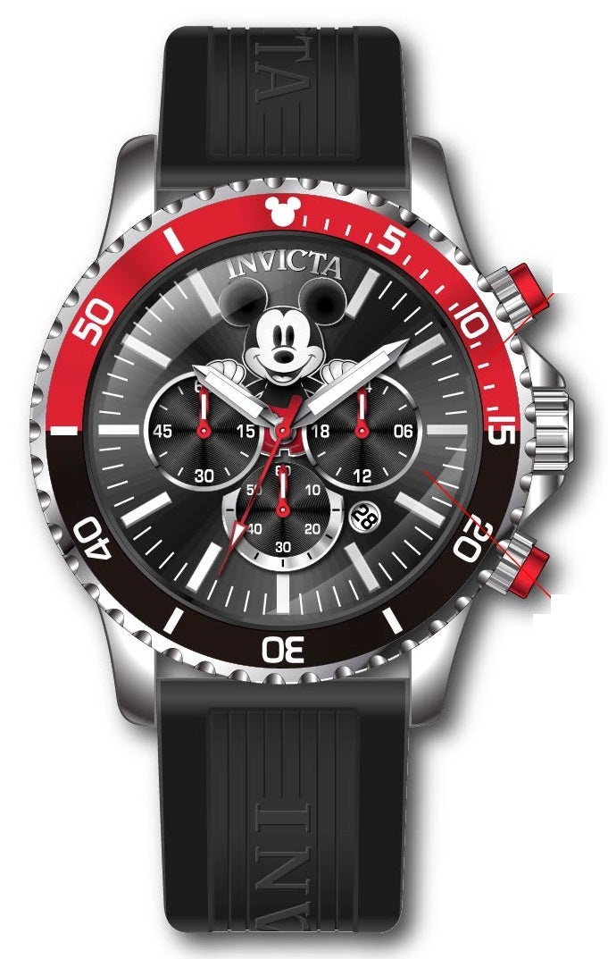 Band for Invicta Disney Limited Edition Mickey Mouse Men 39515