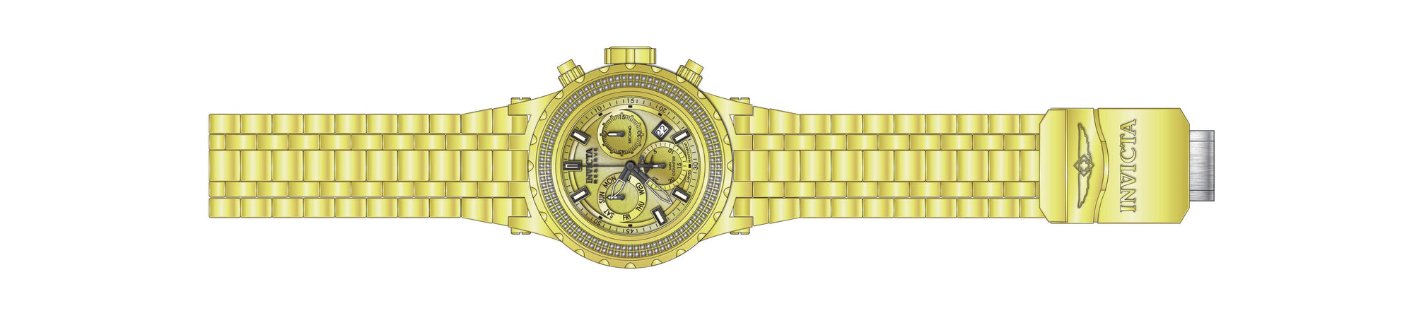 Band for Invicta Reserve Specialty Subaqua Men 37325