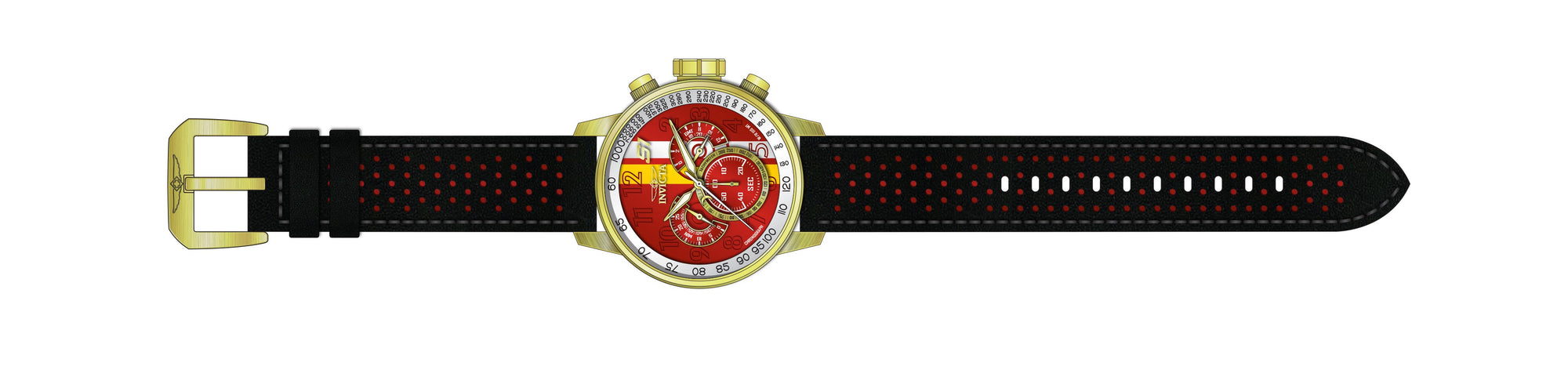 Band for Invicta S1 Rally Men 39025