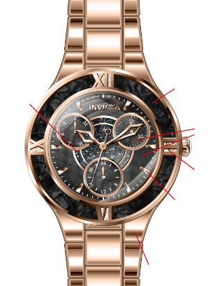 Band for Invicta Angel Lady 39601