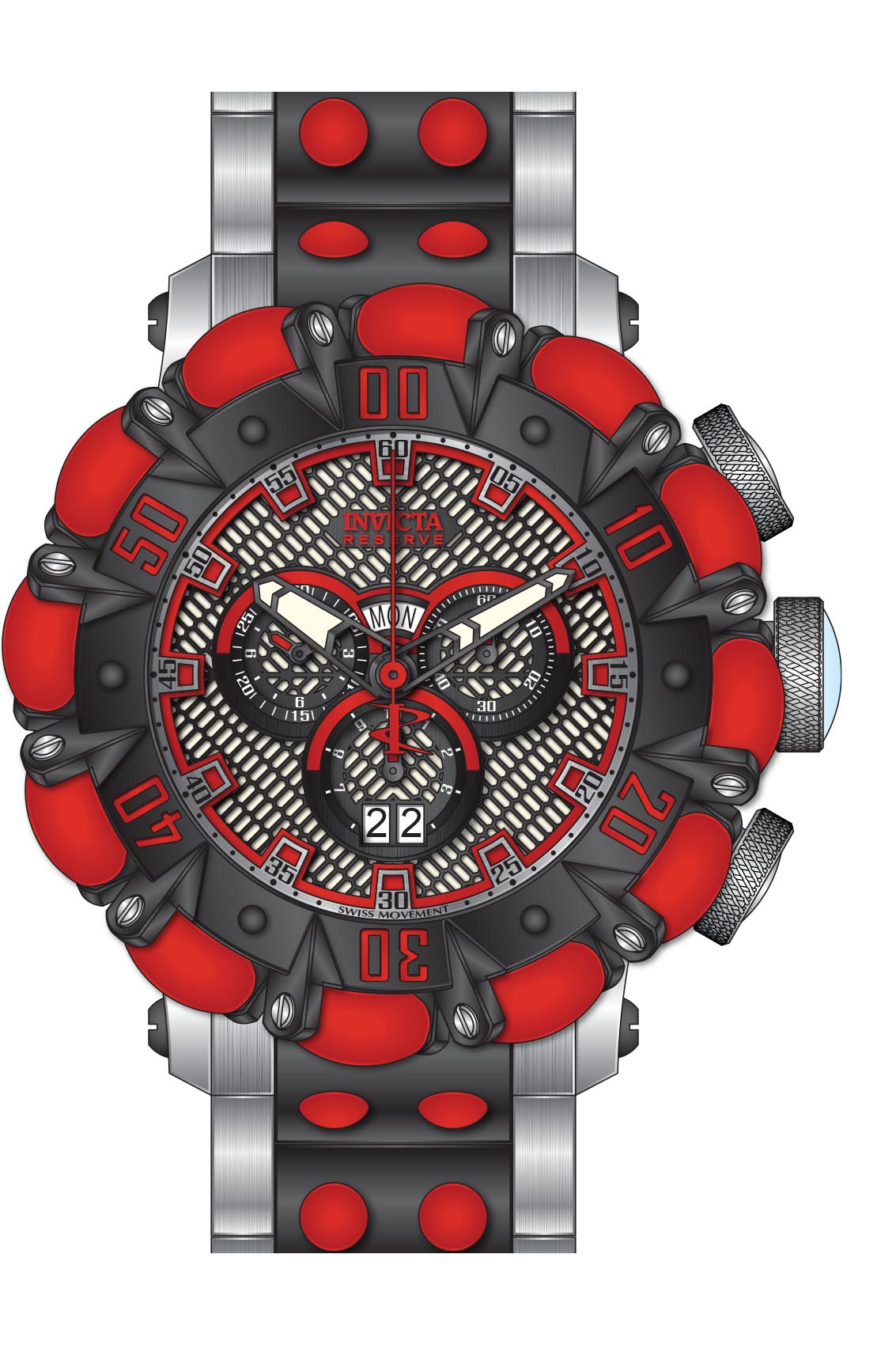Band for Invicta Reserve Men 38497