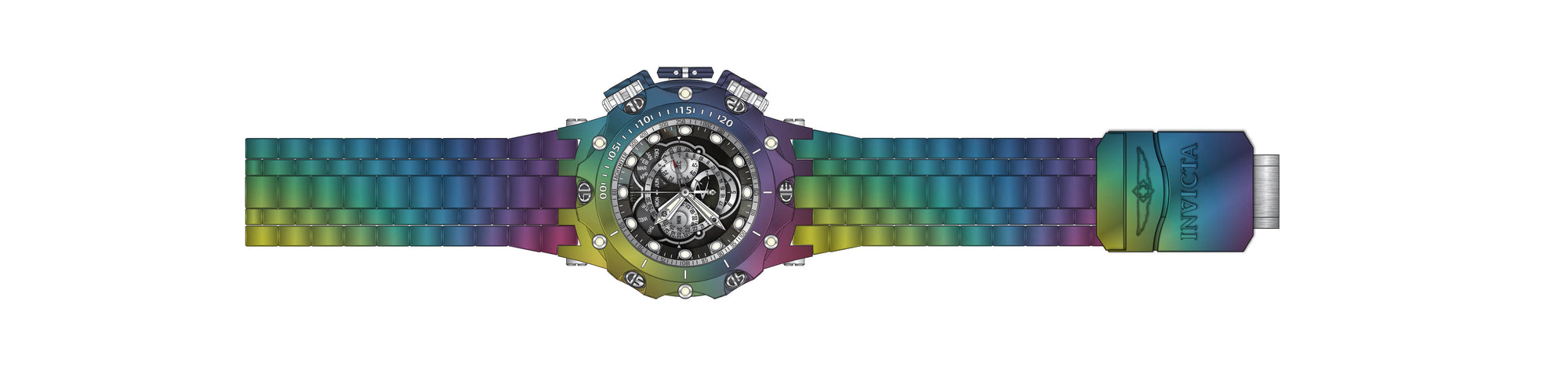 Band for Invicta Reserve Venom Viper Men 39263