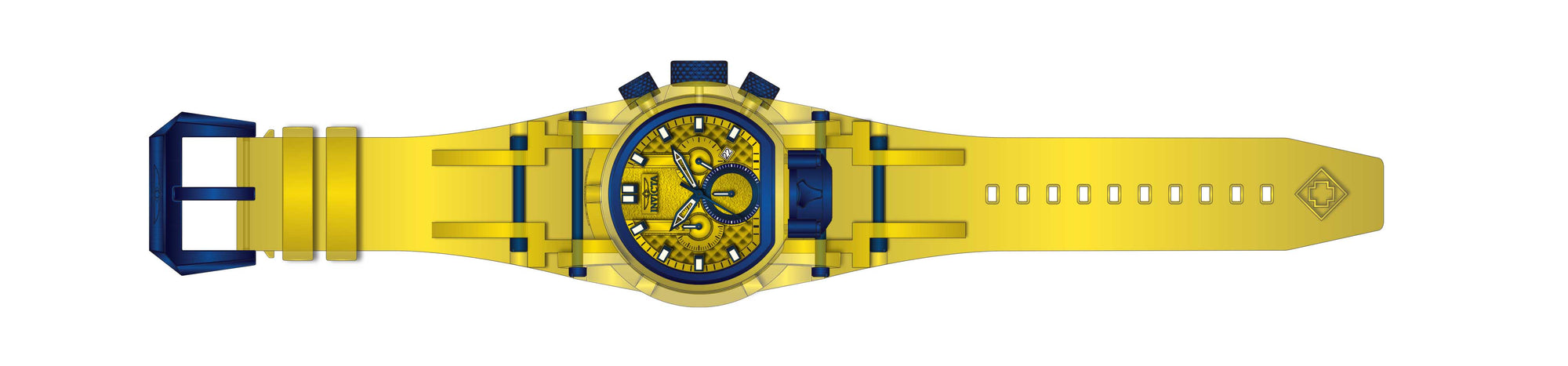 Band for Invicta Bolt Bolt Zeus Magnum Men 39472