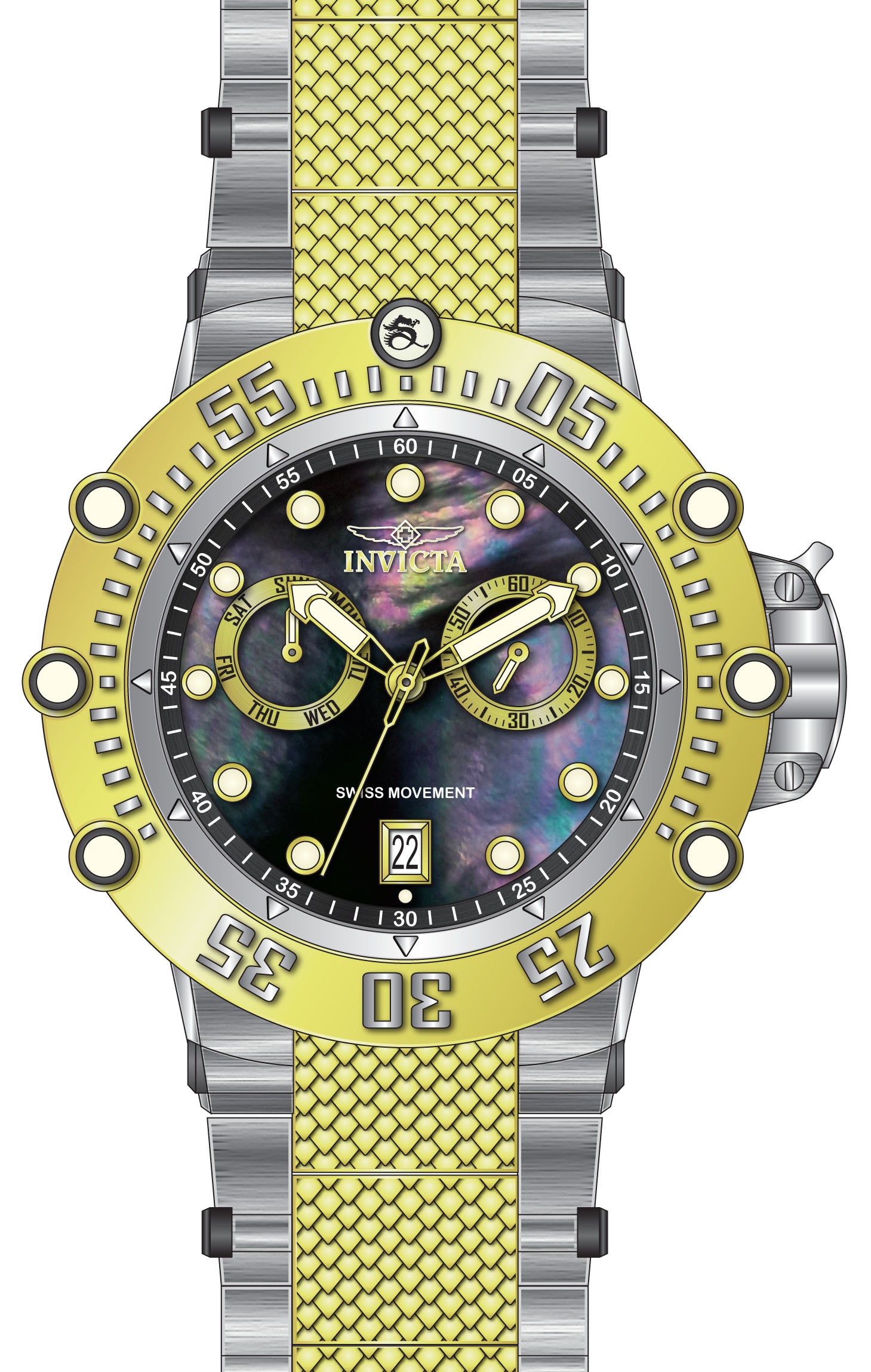 Band for Invicta Subaqua Men 40071