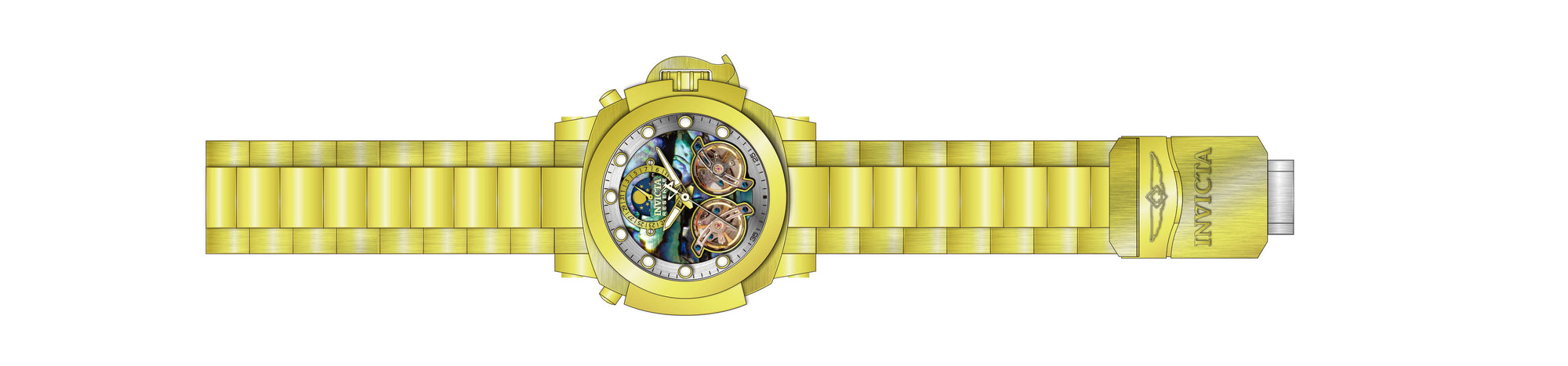 Band for Invicta Reserve Man of War Men 39576