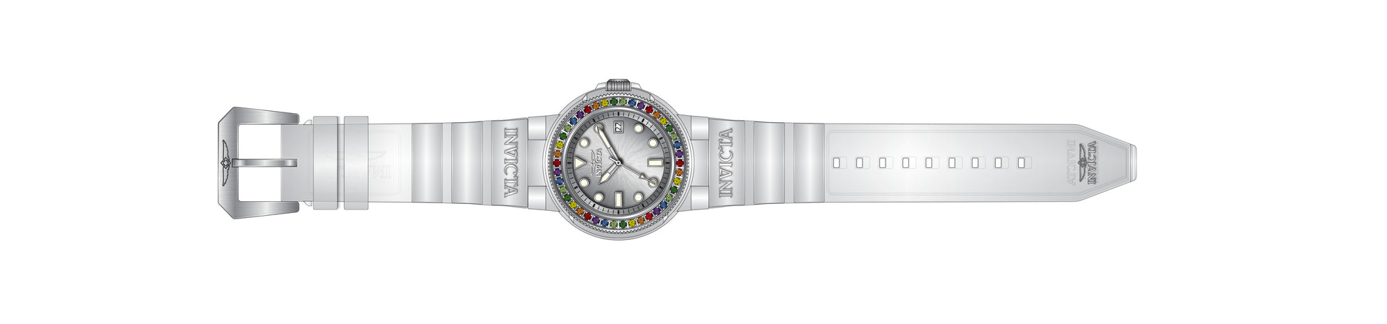 Band for Invicta Pro Diver Lady 39494
