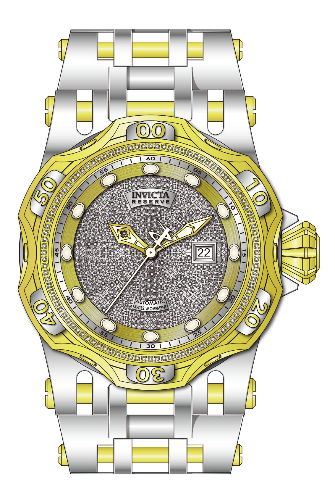 Parts for Invicta Reserve Chaos Men 39685