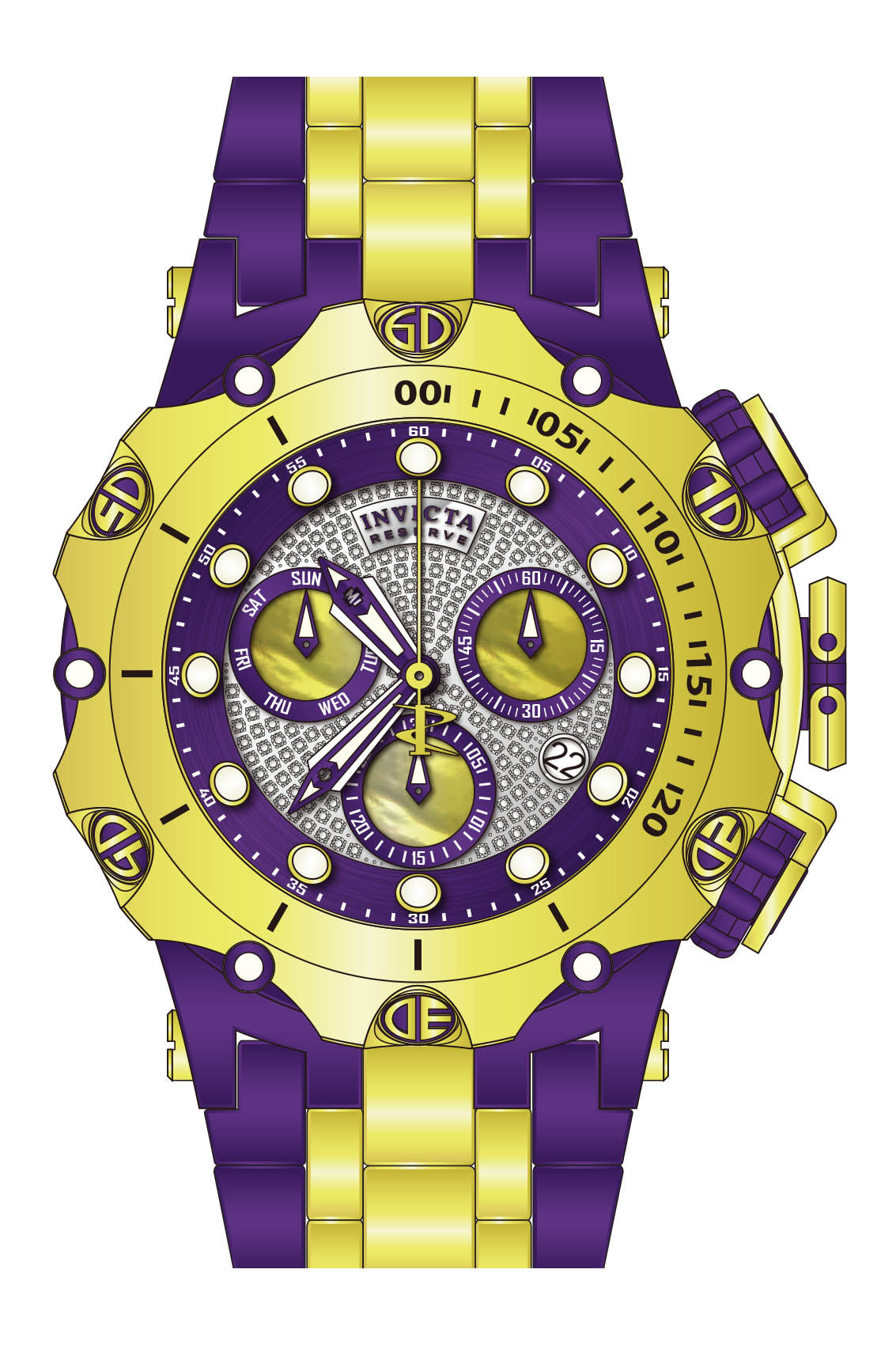 Band for Invicta Reserve Venom Men 40113