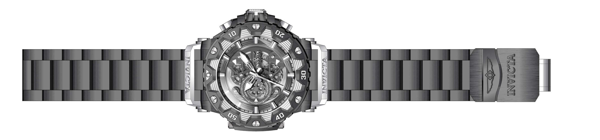 Band for Invicta Specialty Zager Exclusive Men 35211