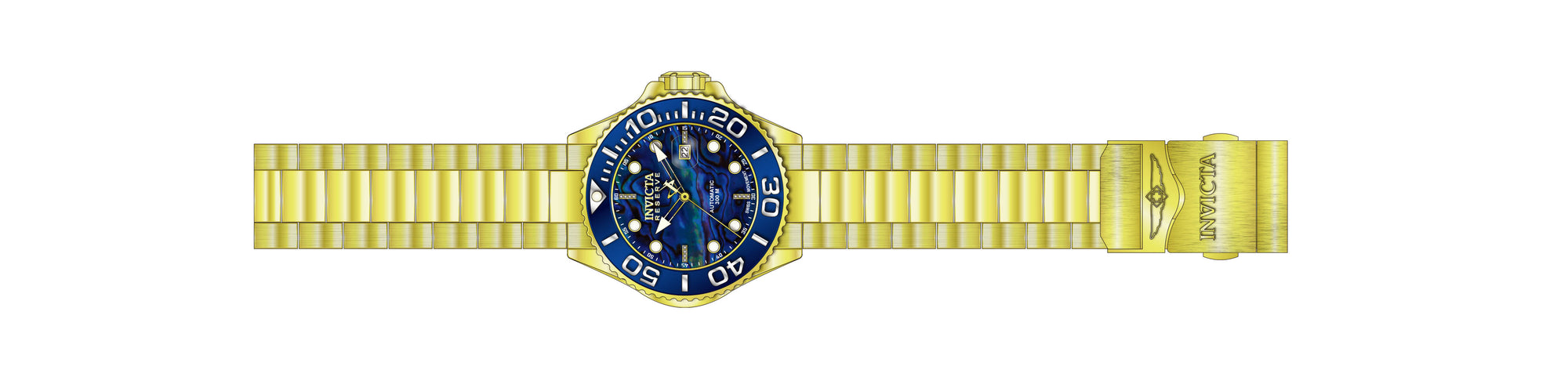 Band for Invicta Reserve Grand Diver Men 39971