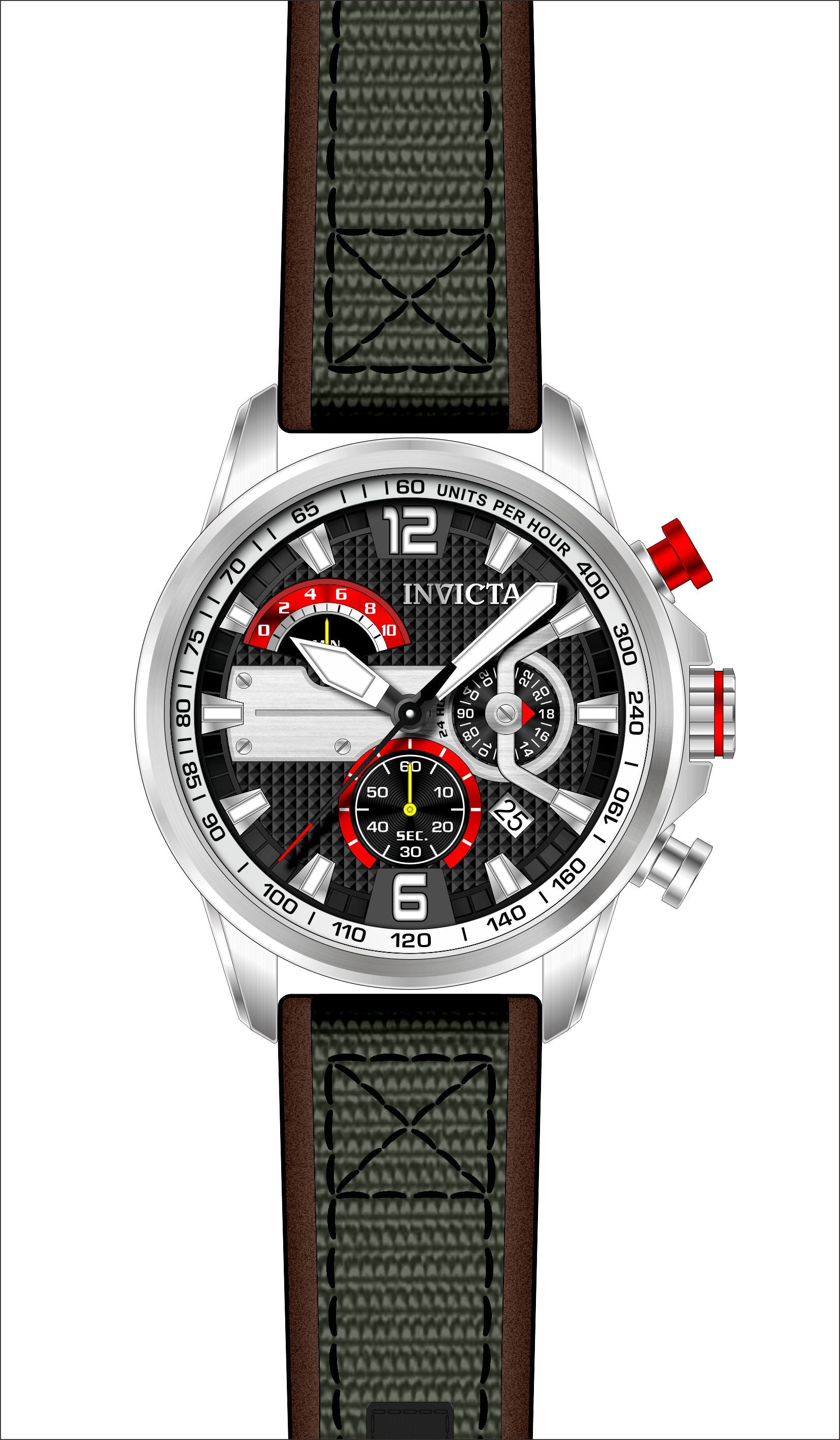 Band for Invicta Aviator Men 41685