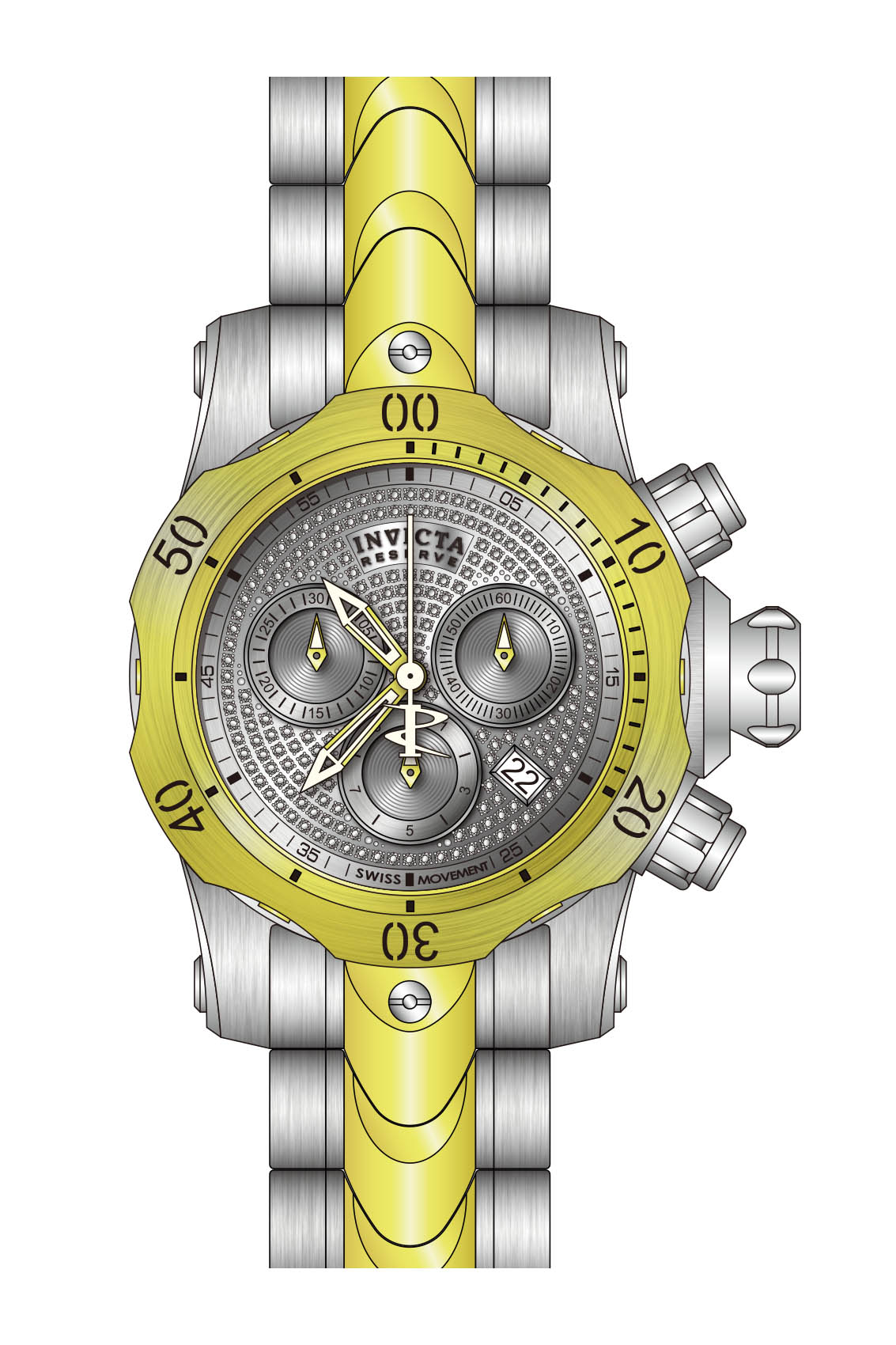 Band for Invicta Reserve Venom Lady 40455