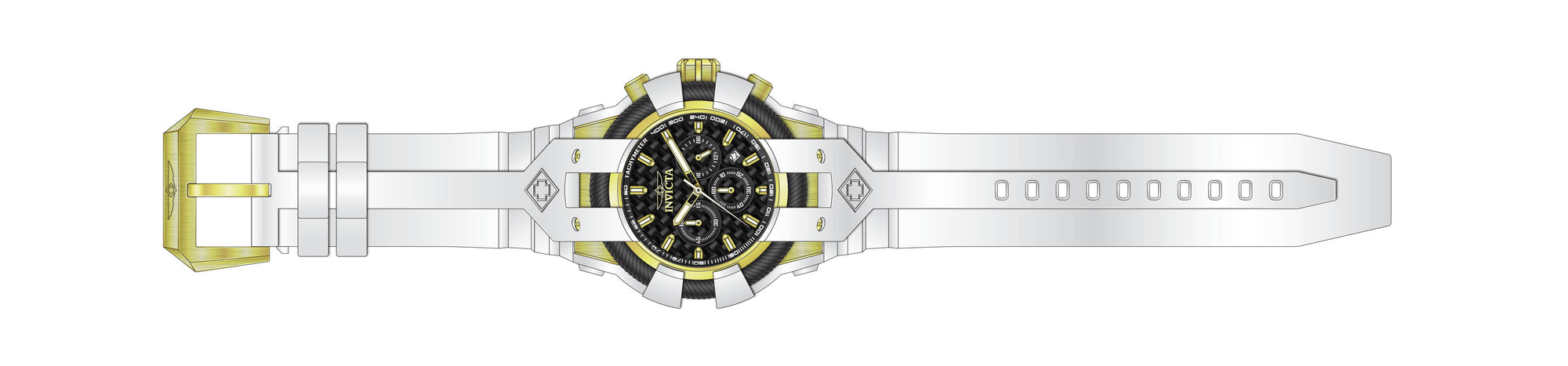 Band for Invicta Bolt Men 40262