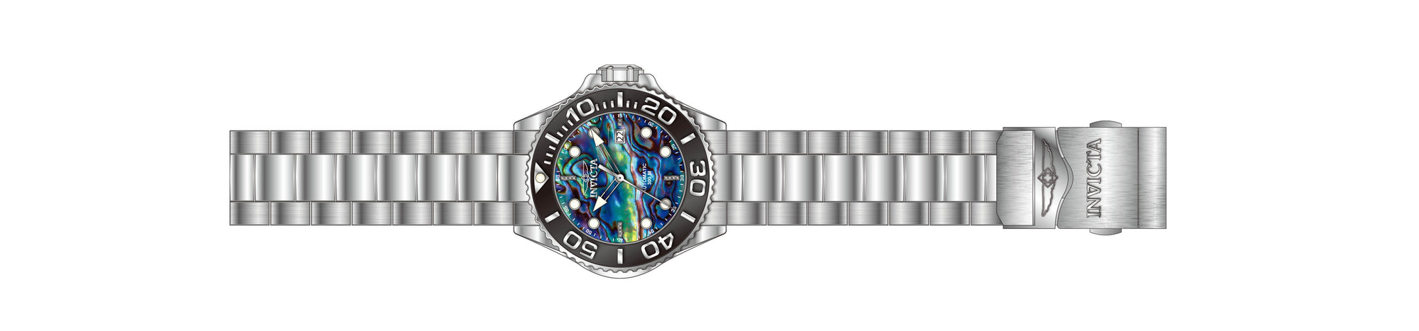 Band for Invicta Grand Diver Men 39963