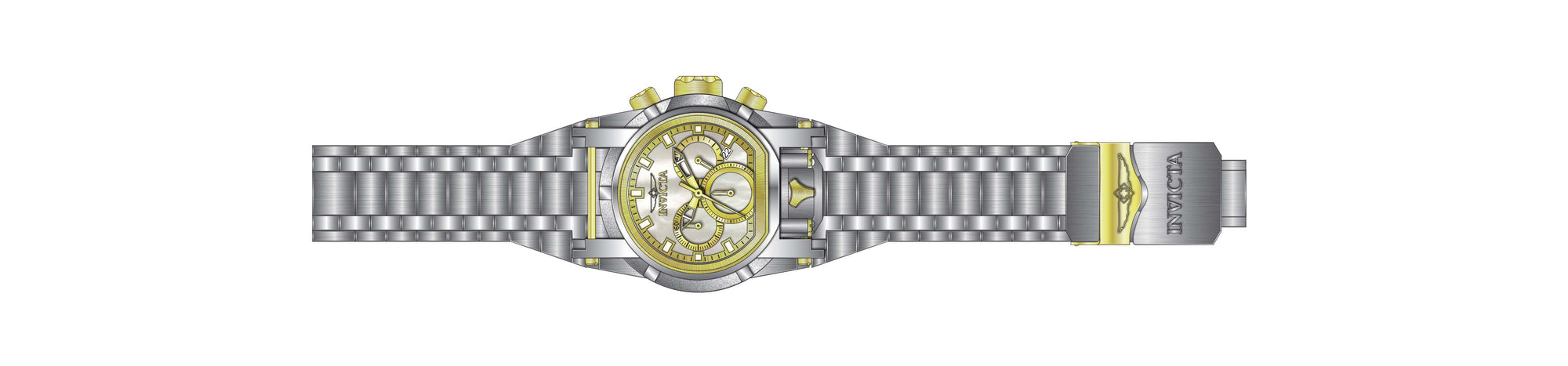 Band for Invicta Bolt Bolt Zeus Magnum Lady 40591