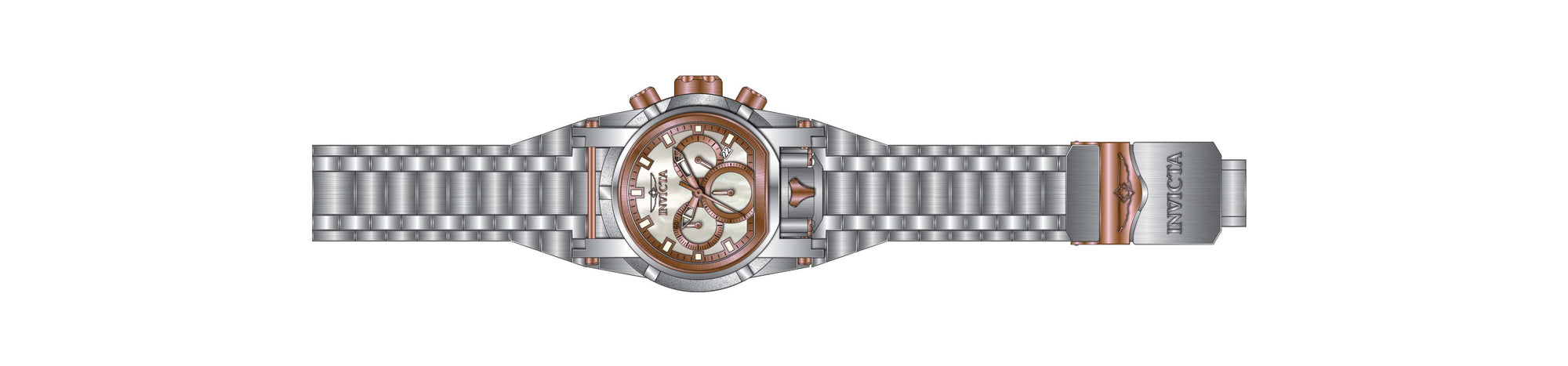 Band for Invicta Bolt Bolt Zeus Magnum Lady 40592