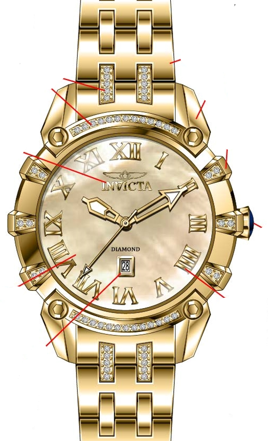 Parts for Invicta Angel Lady 42307