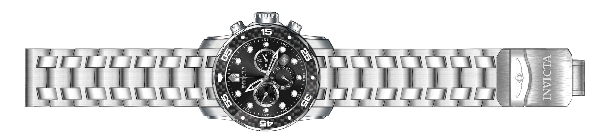 Band for Invicta Pro Diver Zager Exclusive Men 35395