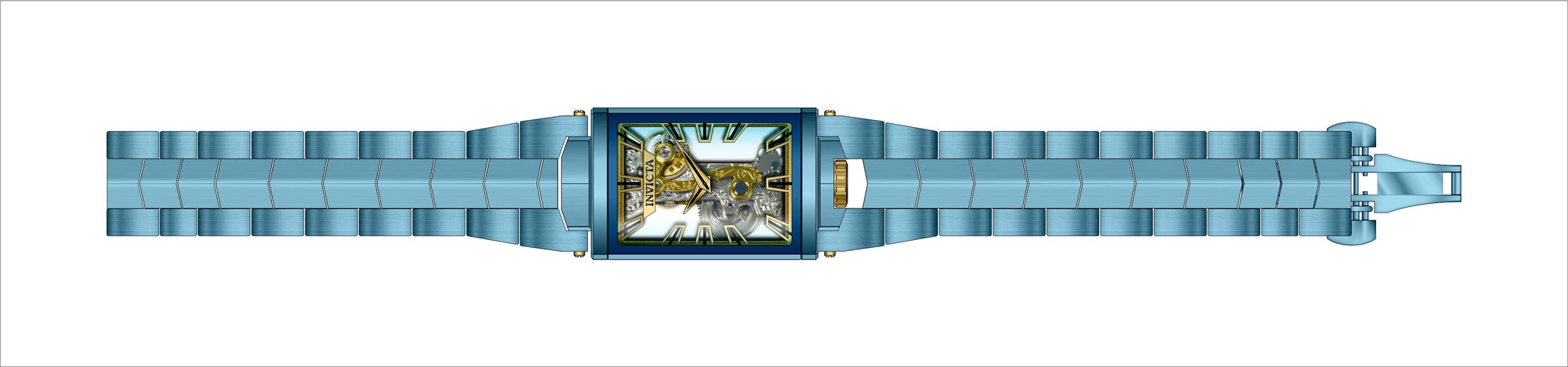 Band for Invicta Vintage Men 43090